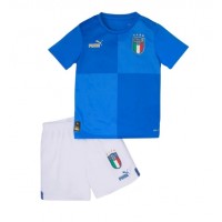 Otroški Nogometni dresi Italija Domači 2022 Kratek Rokav (+ Kratke hlače)